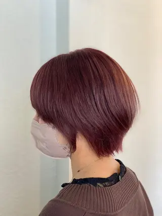 ショート カラー ヘアアレンジ DANY🦋名駅✂︎ 艶髪/透明感カラーのヘアスタイル