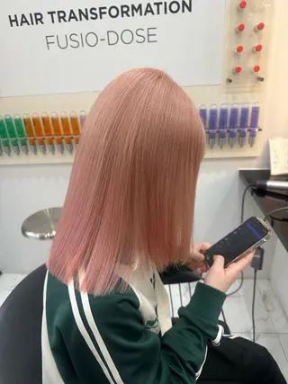 ミディアム カラー 【Lapis 渋谷本店】りかのヘアスタイル