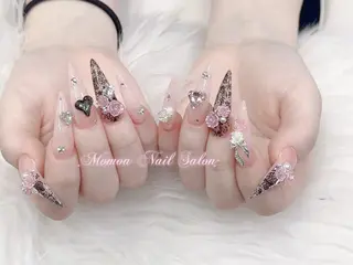 ネイル MoMoA Nail ネイル長さ出し専門店のネイルデザイン