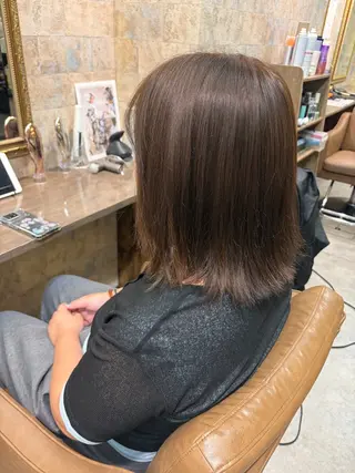 ミディアム 前田 みのりのヘアスタイル