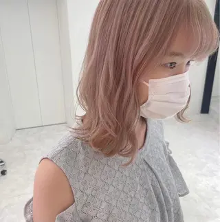 ミディアム カラー 💗🤍透明感カラー 🤍💗kanonのヘアスタイル