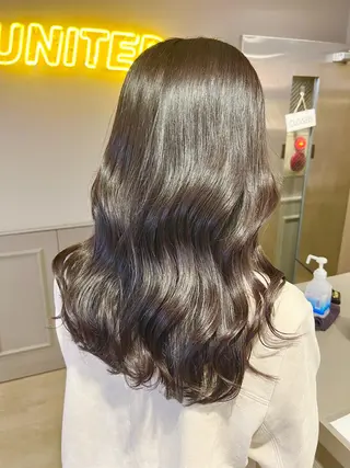 ミディアム カラー パーマ ヘアアレンジ メンズ キッズ ネイル マツエク・マツパ アイブロウ 上品＆韓国風 🥀海心🥀のヘアスタイル