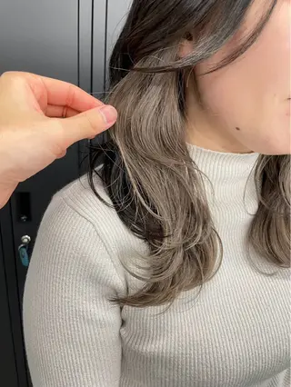 ロング カラー ユズユ🍀 ／ダブルカラーのヘアスタイル