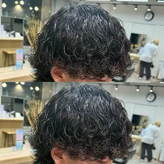パーマ メンズ 似合わせ 鈴木俊輔のヘアスタイル