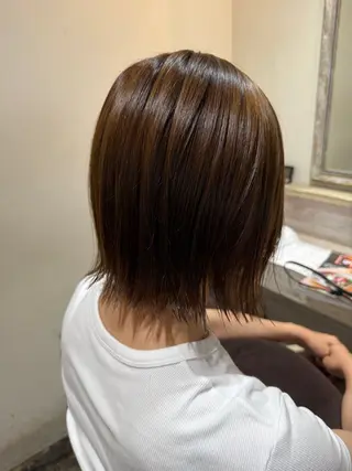 ショート カラー 透明感カラー/パーマ 🌀アオノのヘアスタイル