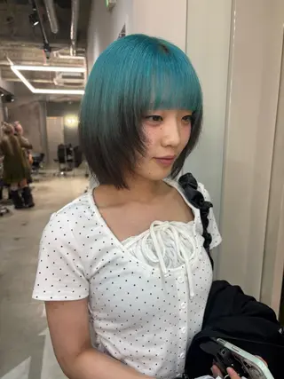 ミディアム カラー デザインカラー /rioのヘアスタイル