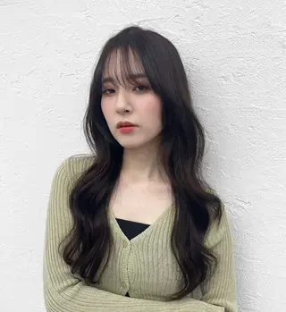 ロング 梶 久菜乃のヘアスタイル