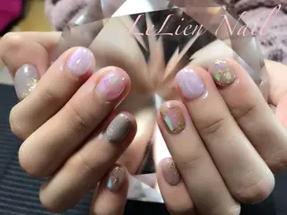 ネイル モチの良さ◉ フィルインネイル♡のネイルデザイン