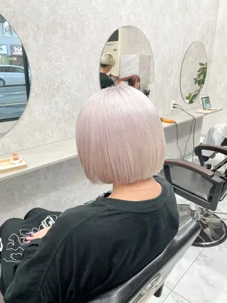 ショート 🦋ハイトーン🦋 石山 希理🦋のヘアスタイル