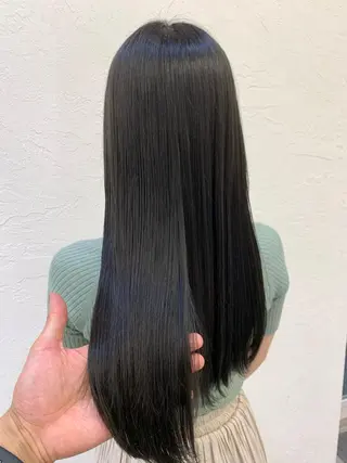 セミロング カラー 髪質改善/縮毛矯正 鈴木裕介のヘアスタイル