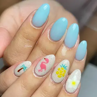 ショート ネイル richeri beautyのネイルデザイン