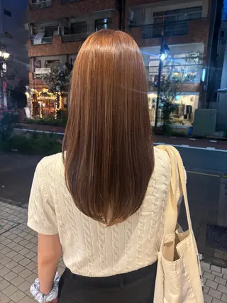 セミロング カラー 🍒透明感×艶カラー 🍒こなんのヘアスタイル