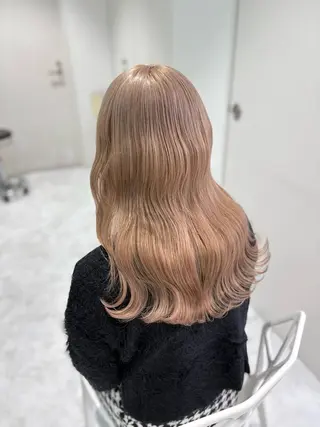 ロング カラー 色落ち綺麗🩰ハイ トーン🎀RINKAのヘアスタイル