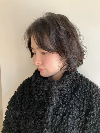 ショート パーマ 川間 将彦のヘアスタイル