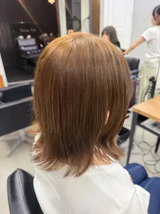 ミディアム カラー ヘアアレンジ ゆめか🦋 /似合わせカラー💖のヘアスタイル