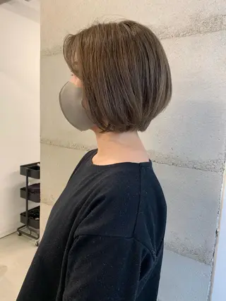 ショート カラー 透明感カラー✂︎ /縮毛矯正/YUKAのヘアスタイル