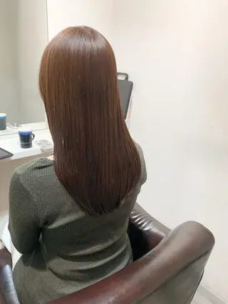 ロング パーマ ブリーチでもできる 縮毛矯正相原慎🌈のヘアスタイル