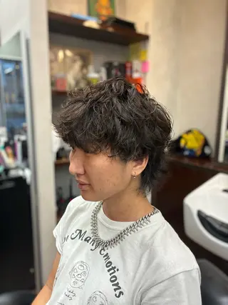 ショート パーマ メンズ インフィニィトネオ 三浦のヘアスタイル