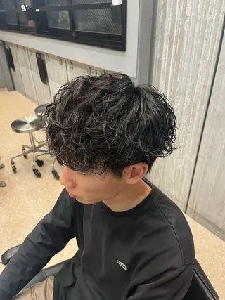 ショート パーマ メンズ 山下和輝/fifth メンズパーマのヘアスタイル