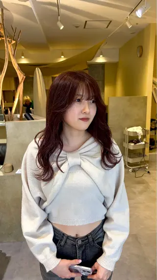 ロング カラー 本城 真奈のヘアスタイル