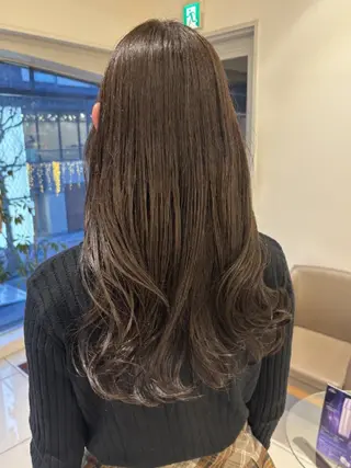 ロング カラー 艶髪/似合わせ/ ブリーチなし🫧のヘアスタイル