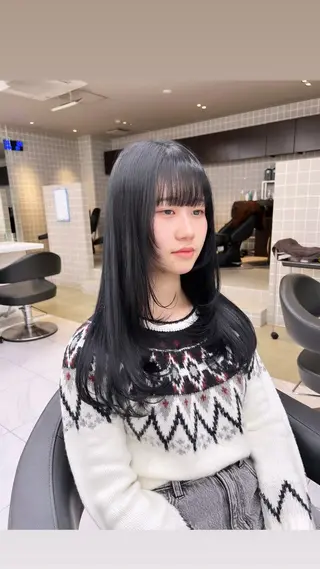 ロング カラー パーマ ヘアアレンジ メンズ 上品＆韓国風 🥀海心🥀のヘアスタイル