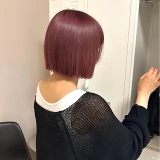 ショート カラー 🎀【透明感カラー 縮毛矯正】さえ🎀のヘアスタイル