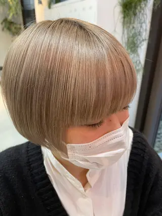 ショート カラー 似合わせショート×透 明感/やじまたかしのヘアスタイル