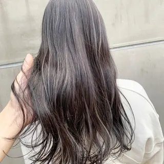 セミロング カラー 【渋谷で人気】艶髪× 髪質改善/ツヤカラーのヘアスタイル
