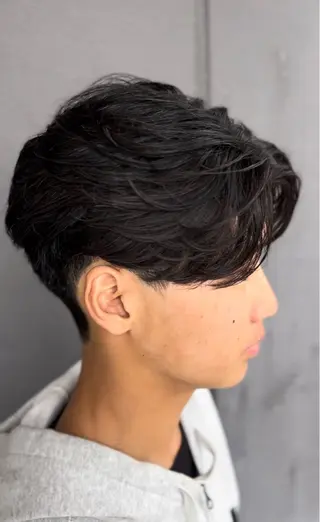 ショート パーマ メンズ 奥村 悠晏のヘアスタイル