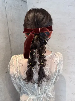 ヘアアレンジ はやしほのか| ヘアセット×カラーのヘアスタイル