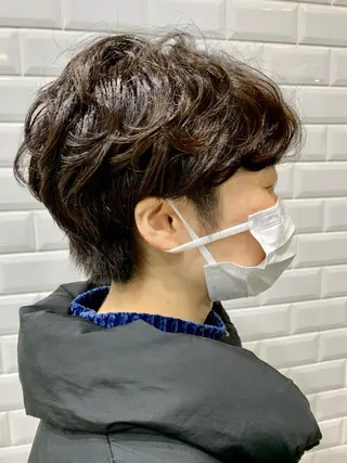 ショート パーマ appiis 柳田葵　横浜のヘアスタイル