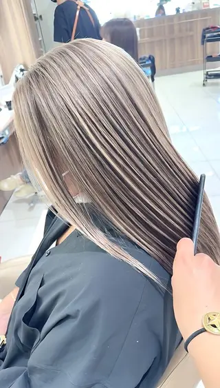 ロング カラー 菅野翔汰/髪質改善 カラー/ブリーチのヘアスタイル