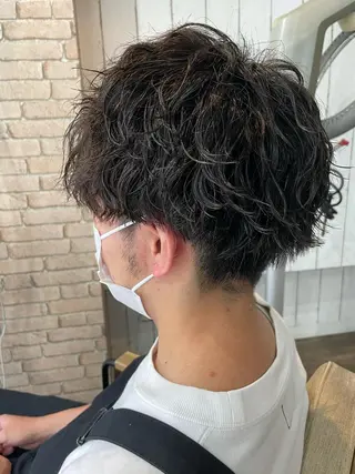パーマ メンズ 💭メンズ特化 フクダ💭のヘアスタイル