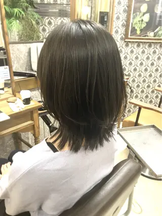 ミディアム 阿部 雲母のヘアスタイル