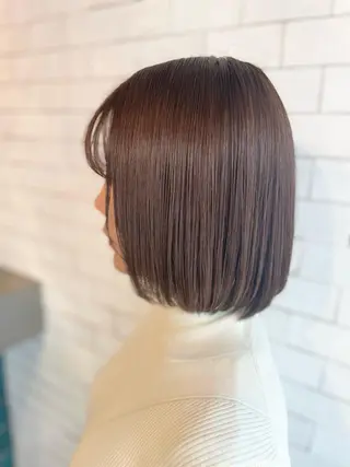 ショート カラー パーマ 吉田 瑛美のヘアスタイル