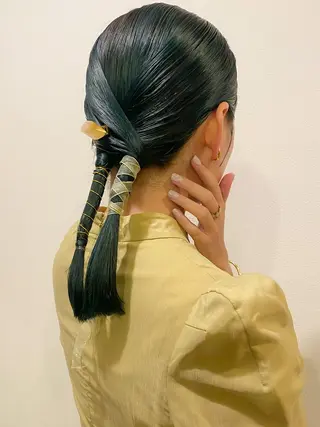 カラー ヘアアレンジ ダメージレスサロン✨ kayo🌱のヘアスタイル