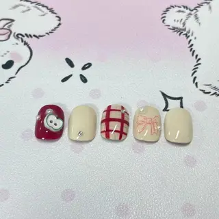 ネイル ネイル💕& まつ毛パーマのネイルデザイン