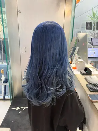 ロング カラー インナーカラー/天神 ブリーチ/吉田のヘアスタイル