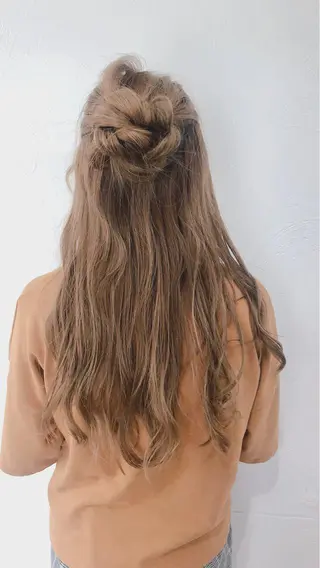 ロング やました りなのヘアスタイル
