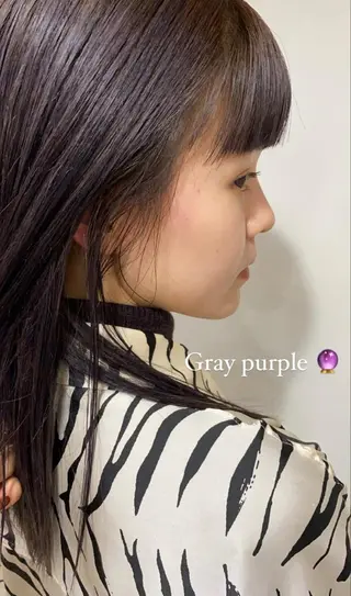 カラー ムナカタ アカリのヘアスタイル