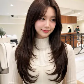 セミロング レイヤーカット ショートヘア特化のヘアスタイル