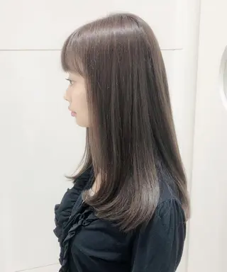 ロング パーマ 趙 英来のヘアスタイル