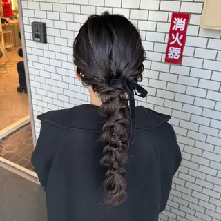 ロング ヘアアレンジ 褒められヘアメイク /‎ボブ女子🐶みおのヘアスタイル