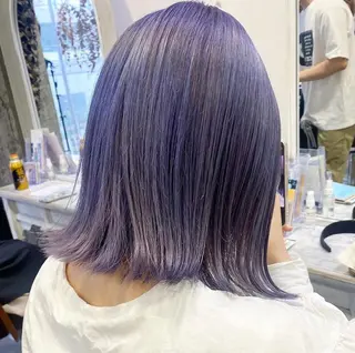 ミディアム カラー ヘアアレンジ 福岡似合わせレイヤー /ウルフ/ハイトーンのヘアスタイル