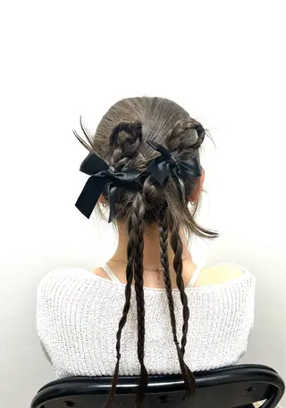 ロング カラー 森友 陽翔のヘアスタイル