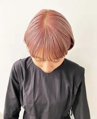 ショート カラー 🫧艶ハイトーン 特化🫧ライヤのヘアスタイル