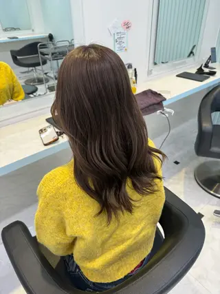 ロング カラー 🤎モテ髪&透明感 ミルクティー🥣🤎のヘアスタイル