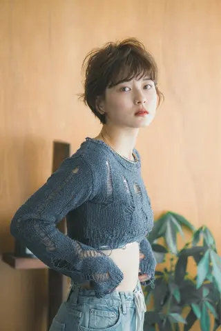 ショート 期間限定モデル募集! 平尾高宮／谷口楓佳のヘアスタイル