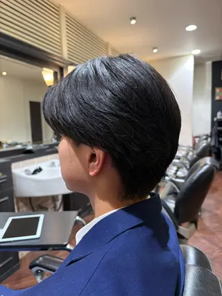 ミディアム メンズ タグチ ランのヘアスタイル